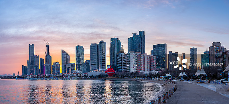 青岛海滨，风景全景图片素材