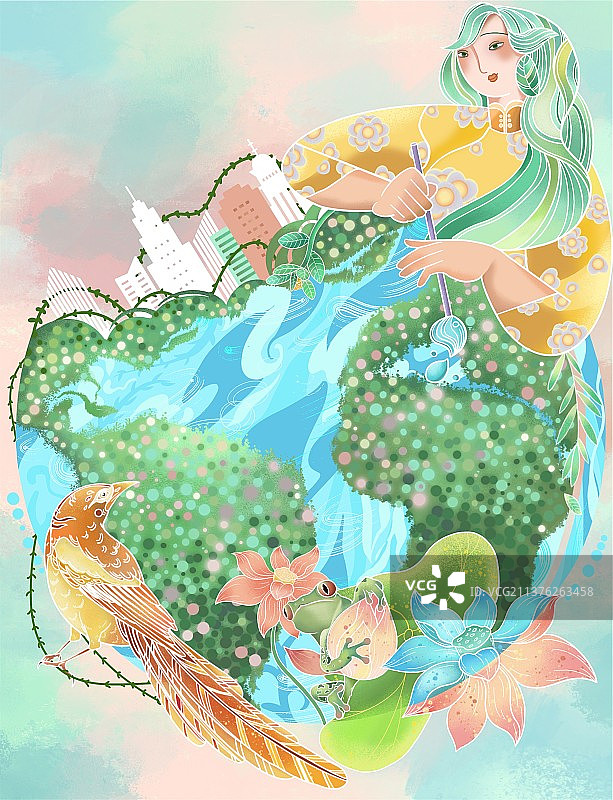 世界地球日图片素材