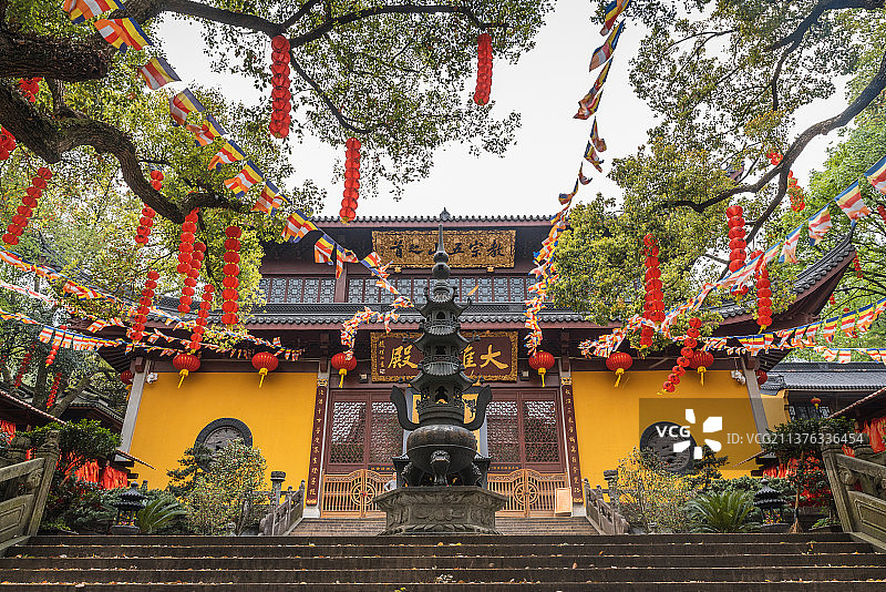 中国浙江省杭州市上天竺法喜寺图片素材