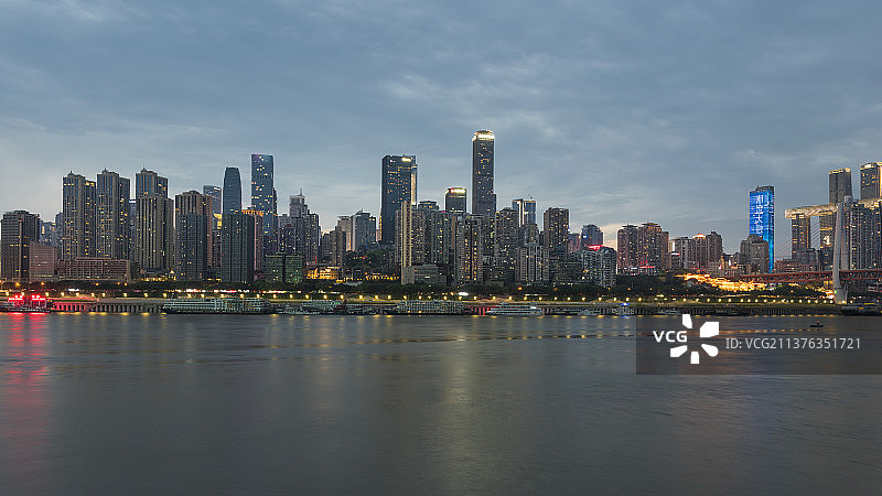 重庆渝中半岛夜景图片素材