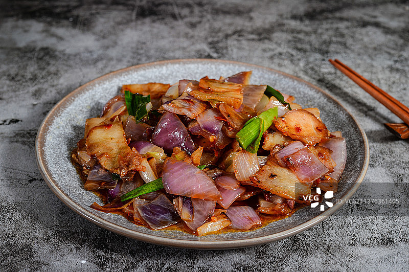 洋葱回锅肉图片素材