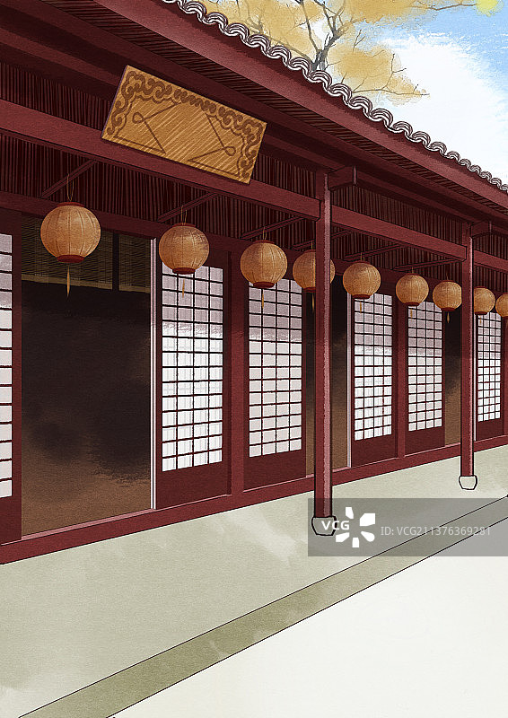 古风场景街道图片素材