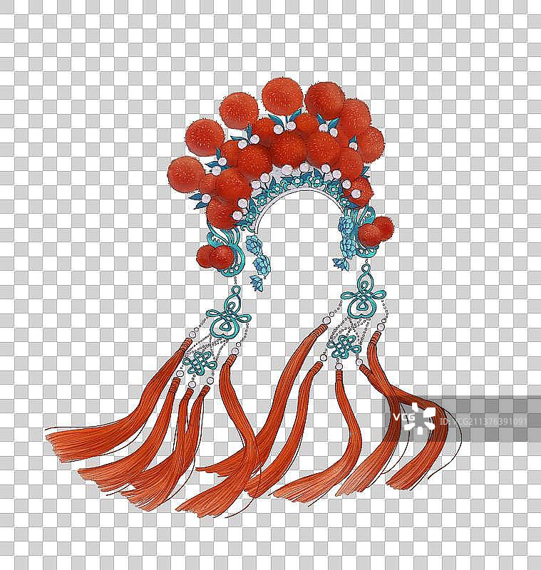 古风素材戏曲头冠图片素材