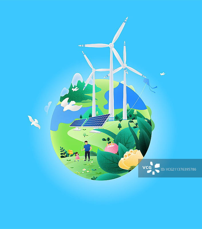 保护环境绿色地球图片素材