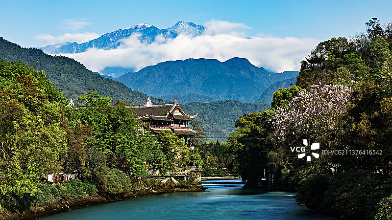 岷江春水图片素材