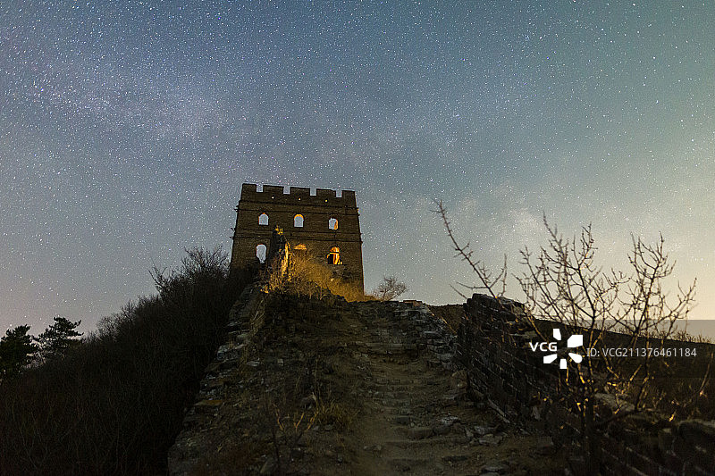北京密云古北口蟠龙山长城图片素材