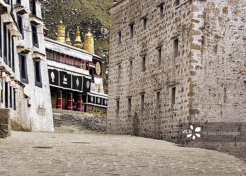 西藏寺庙-哲蚌寺图片素材