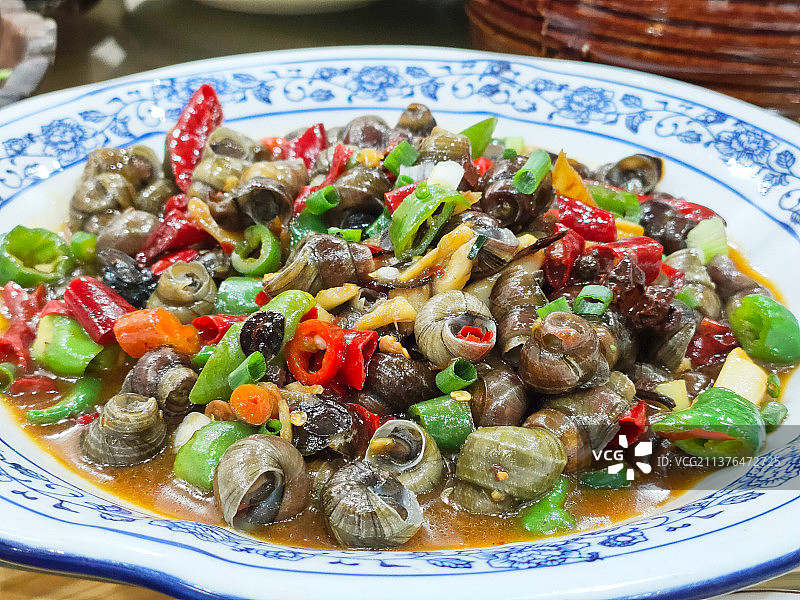 炒田螺图片素材