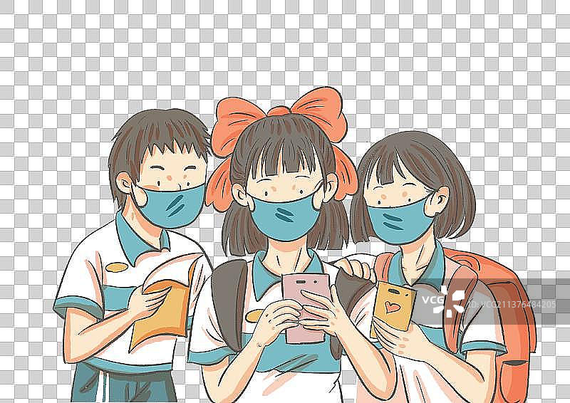 疫情下的人们图片素材