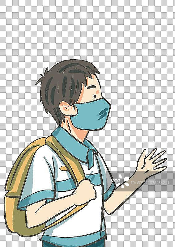 疫情下的人们图片素材