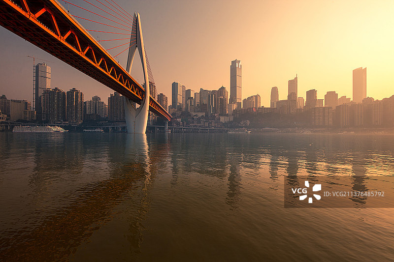 重庆千厮门大桥城市风光图片素材