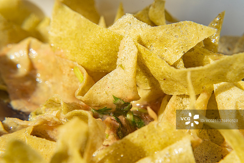 天津特色早点小吃锅巴菜嘎巴菜图片素材