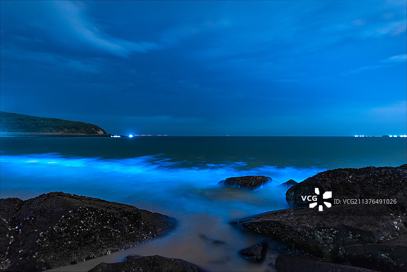 海岛蓝眼泪图片素材