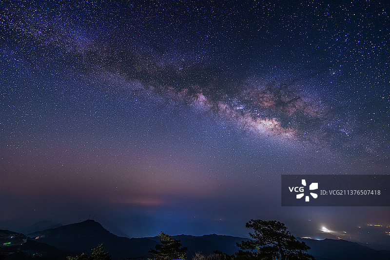 九宫山的银河图片素材