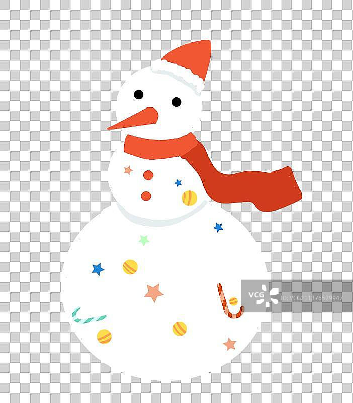 黑色背景下圣诞雪人的特写镜头图片素材