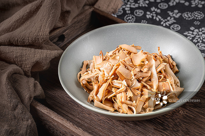 小炒笋干图片素材