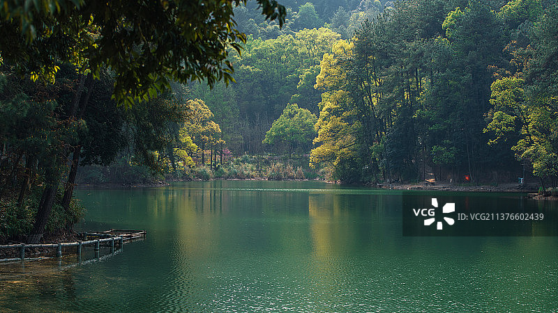 黛湖春色图片素材