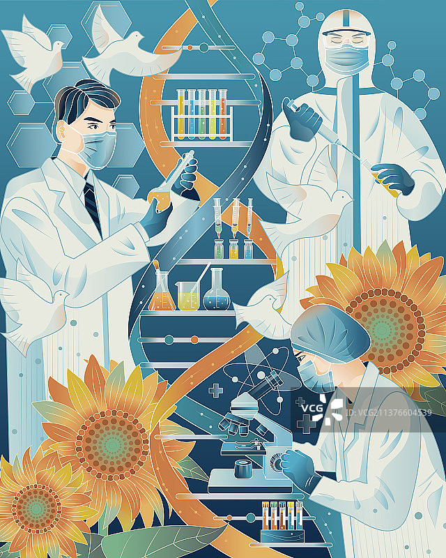 科研医务工作人员图片素材