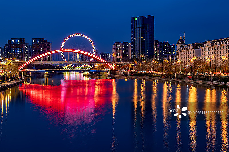 金刚桥夜景图片素材