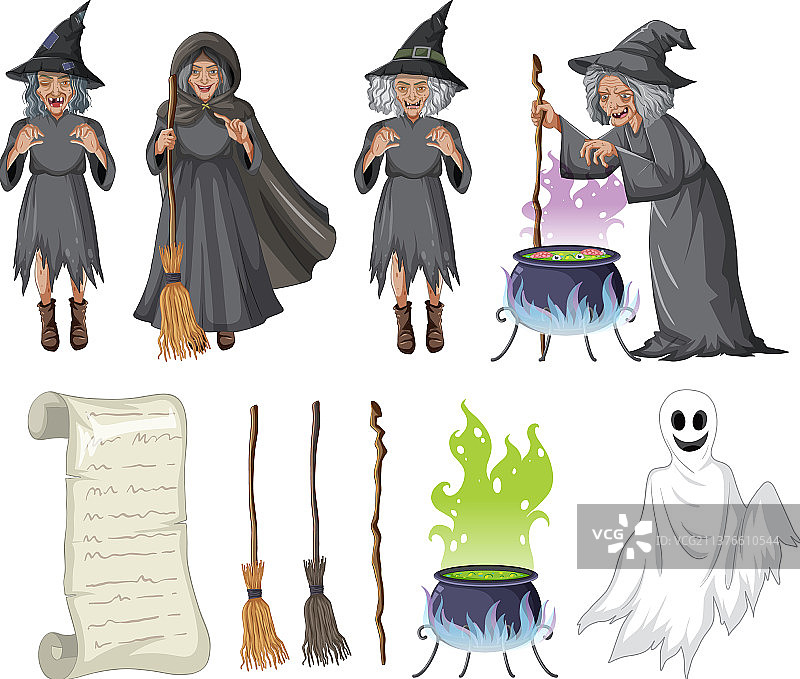 巫师魔法物品合集图片素材