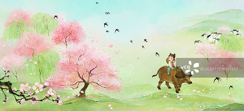 清明节插画图片素材