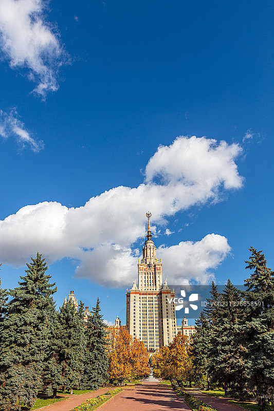 俄罗斯莫斯科大学图片素材