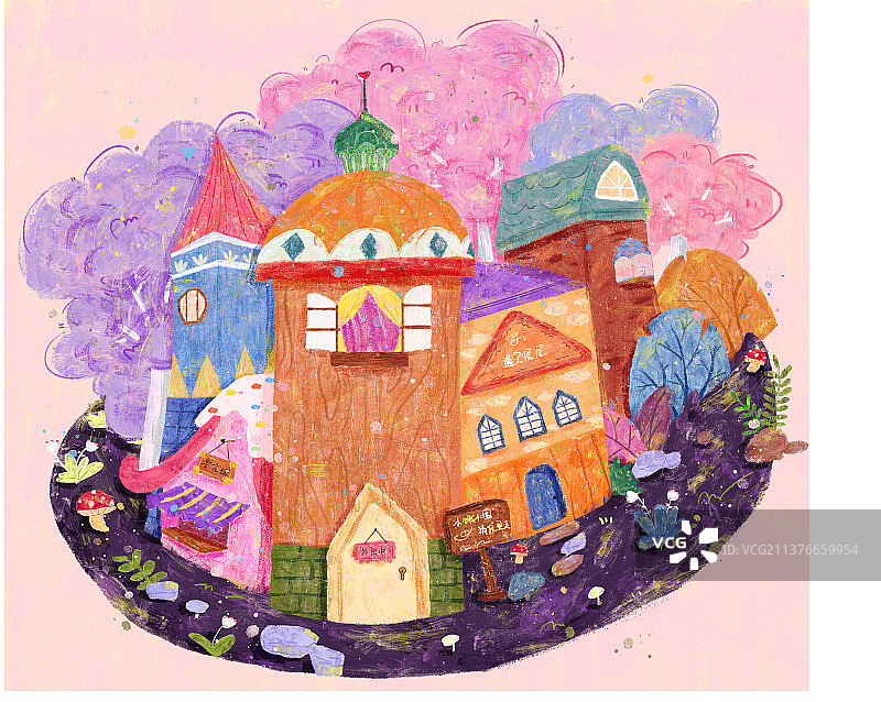 梦幻小城堡图片素材