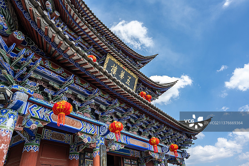 大理古城五华楼图片素材