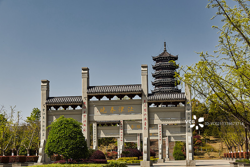 芜湖市湾沚区东湖公园图片素材