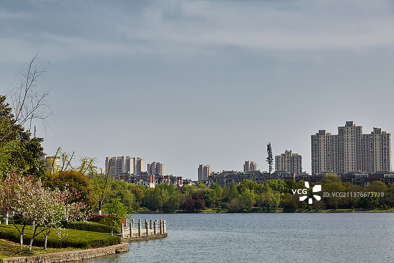 芜湖市湾沚区东湖公园图片素材