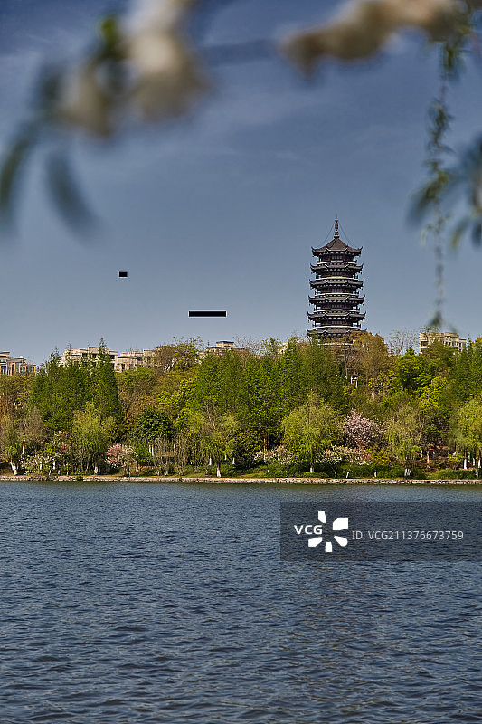 芜湖市湾沚区东湖公园图片素材