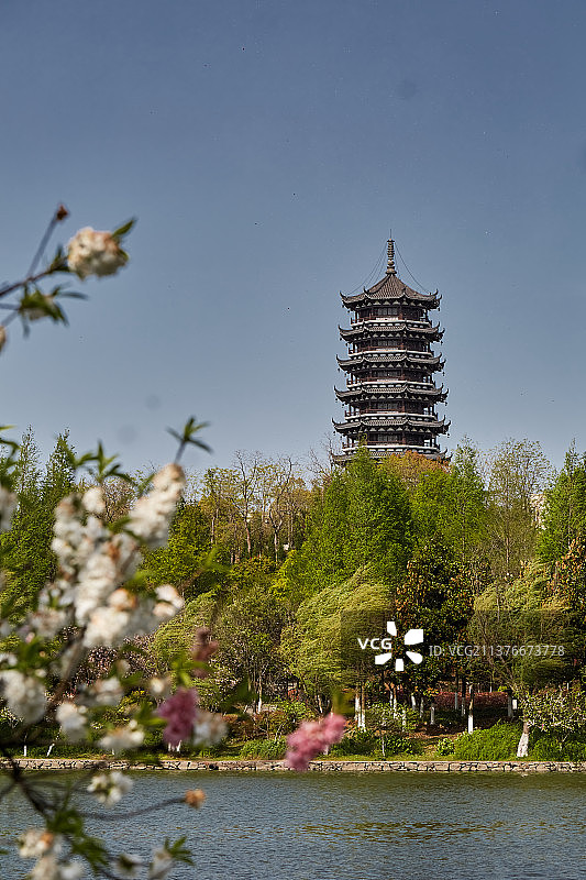 芜湖市湾沚区东湖公园图片素材