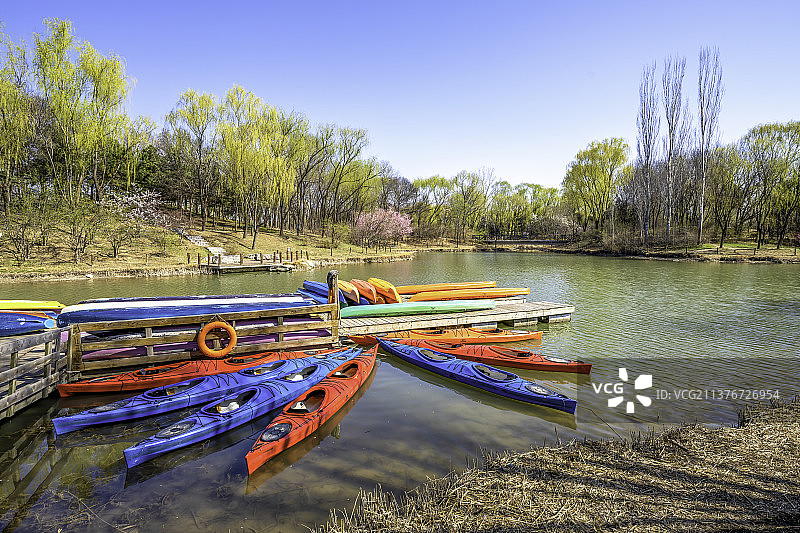 奥林匹克森林公园皮划艇图片素材