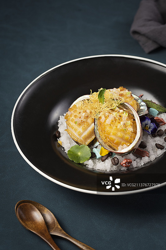 盐烧鲍鱼图片素材