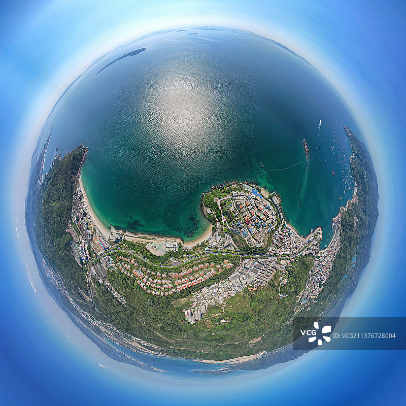 【航拍下的深圳大鹏半岛】图片素材