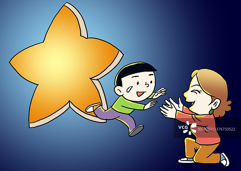 插画：拥抱图片素材