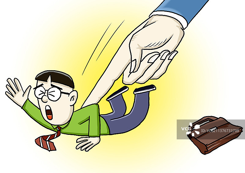 插画：上司指责图片素材