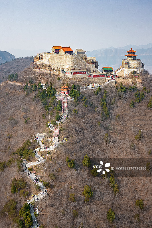 北京市平谷区丫髻山航拍图片素材