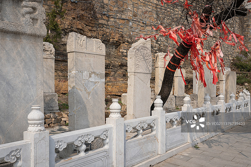 北京市平谷区丫髻山碑林图片素材