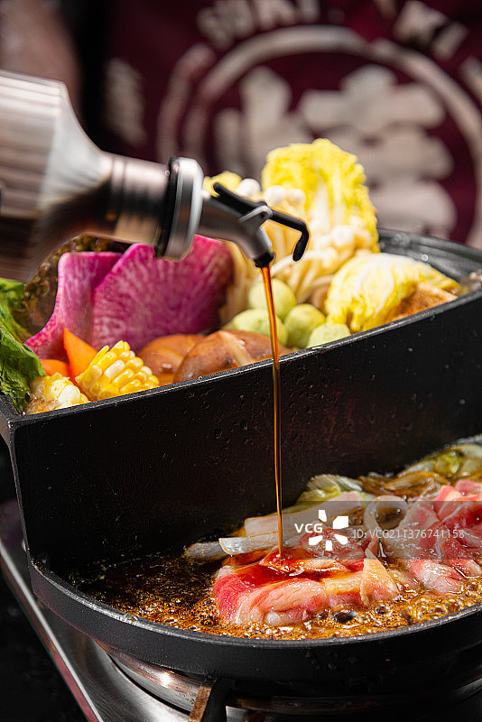 日料 寿喜锅 肥牛 细节 场景图 套餐图片素材