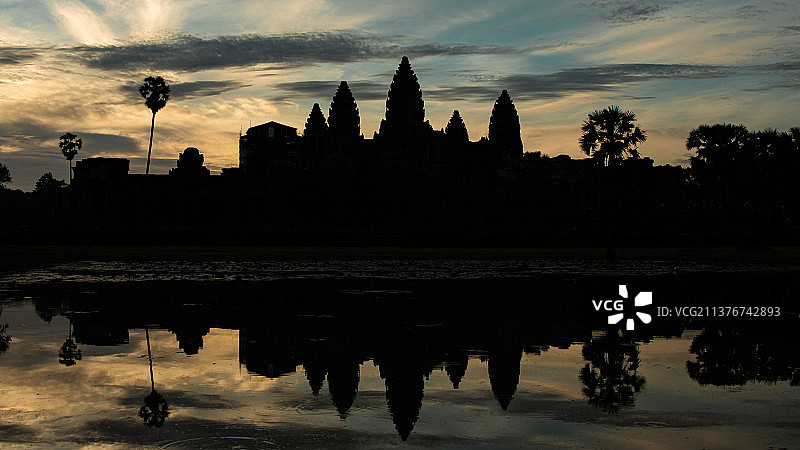 小吴哥的日出图片素材