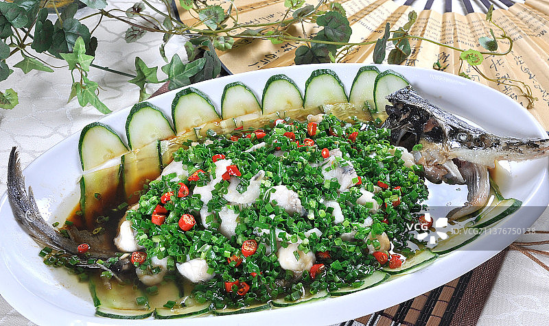 清蒸鲟鱼图片素材