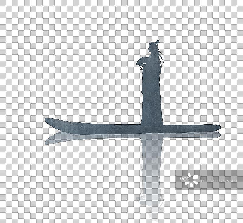 乘船古代公子素材图片素材