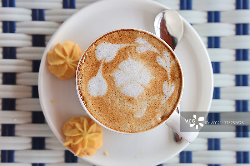 咖啡和曲奇饼图片素材