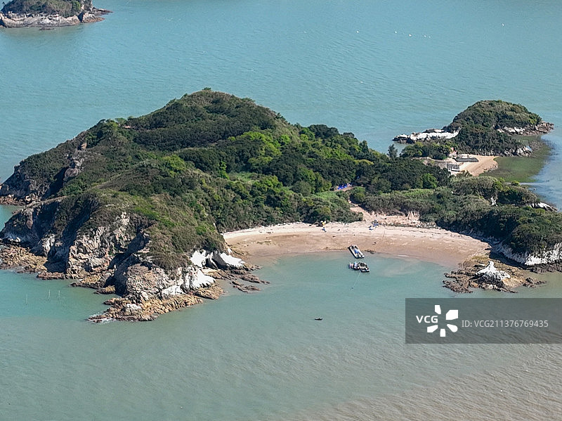 福州粗芦岛山与海图片素材