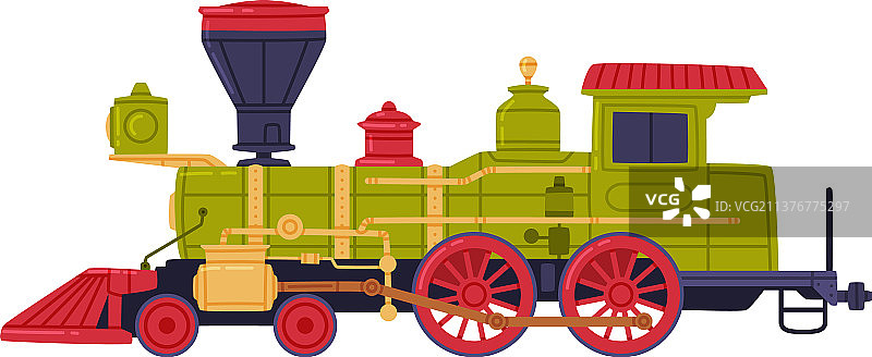 复古蒸汽机车图片素材