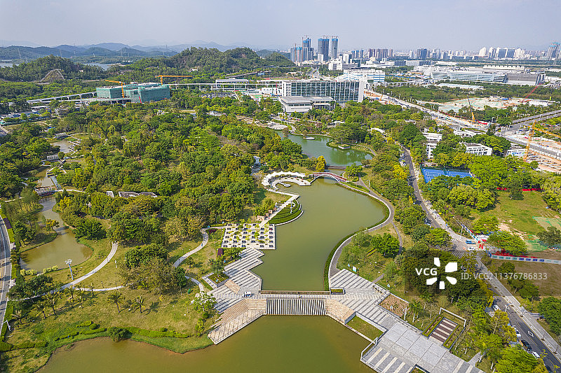 深圳市坪山区中心公园 深圳市坪山区中心广场图片素材