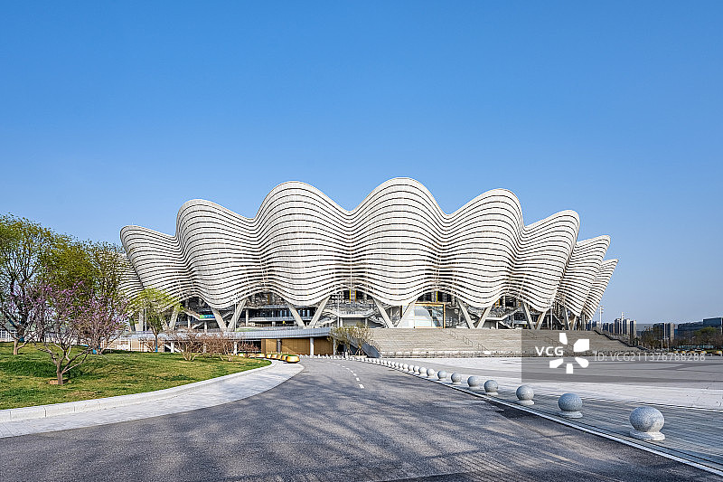 陕西西安奥体中心图片素材
