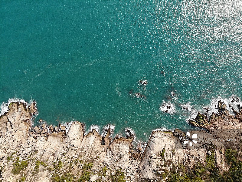 广东惠州海龟湾航拍图片素材