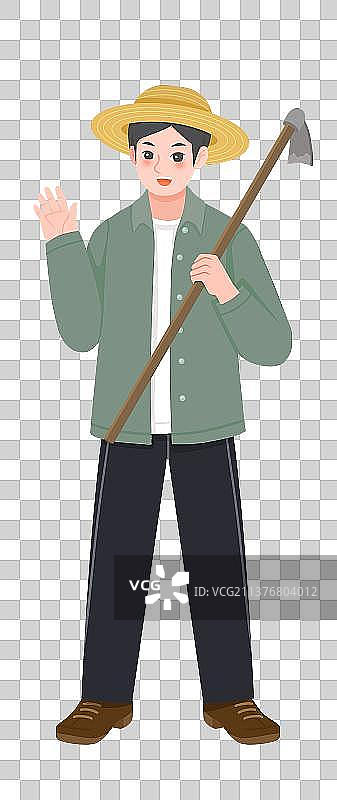 农民职业卡通人物图片素材